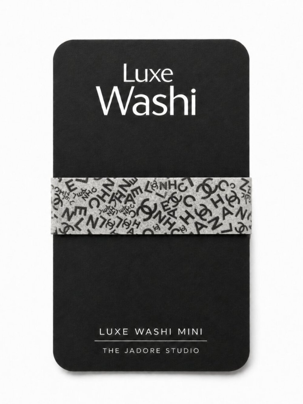 Chanel (Black/White) Washi Tape - Luxe Washi Mini